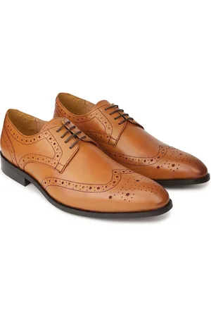 HATS OFF ACCESSORIES Men Textured Genuine Leather Formal Oxfords