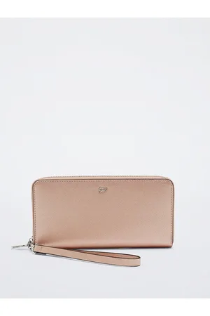 parfois Women Textured Zip-Around Wallet with Wrist Loop