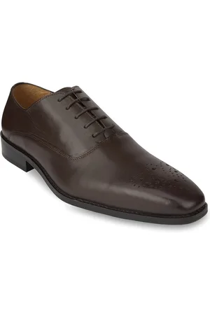 HATS OFF ACCESSORIES Men Perforated Genuine Leather Formal Oxfords
