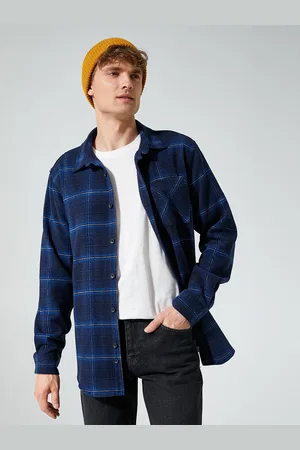Koton Men Tartan Checks Opaque Checked Casual Shirt