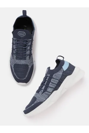 Woodland Men Woven Design Round-Toe Running Shoes