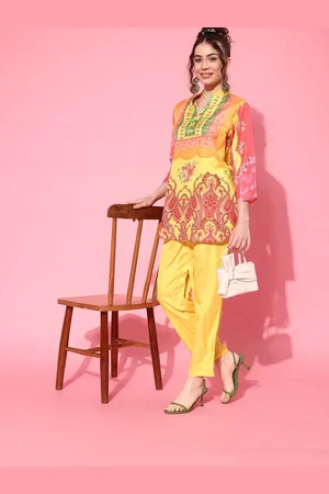 Indo Era Women Printed Tunic with Trousers Co-Ords