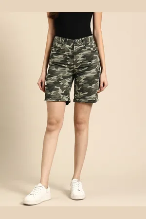 DODO & MOA Women Camouflage Printed Shorts