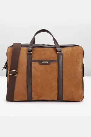 Hidesign Men INSEAD 03 Suede Laptop Messenger Bag