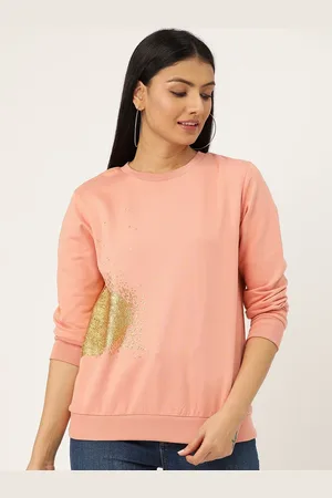 Sera Women Pink Printed Sweatshirt