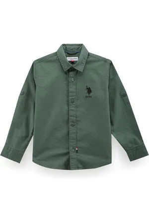 Ralph Lauren Boys Classic Brand Embroidered Long Sleeves Cotton Casual Shirt