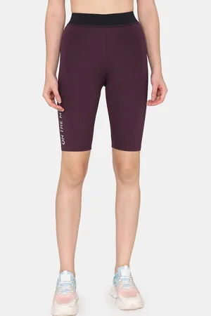 Zivame Women Skinny Fit Training Or Gym Sports Shorts