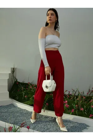 Berrylush Women High-Rise Relaxed Straight Leg Parallel Trousers