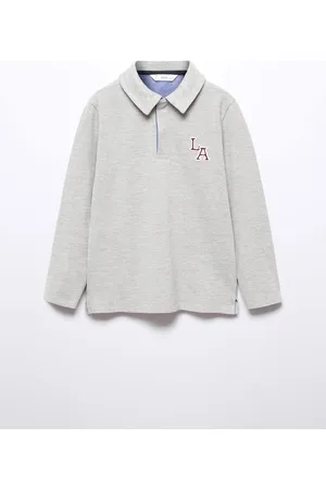 MANGO Boys Polo Collar T-shirt