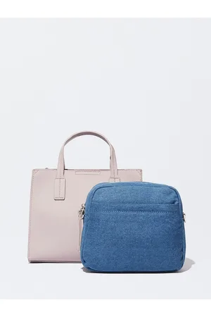 parfois Textured Structured Handheld Bag with Pouch