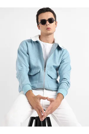 Campus Winter Wear Self Design Windcheater Cotton Open Front Jacket