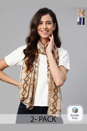 Mast & Harbour Pack Of 2 Printed Scarfs