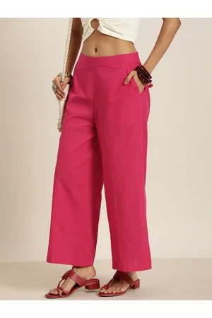 Taavi Women Nagari Weaves Pure Cotton Parallel Trousers