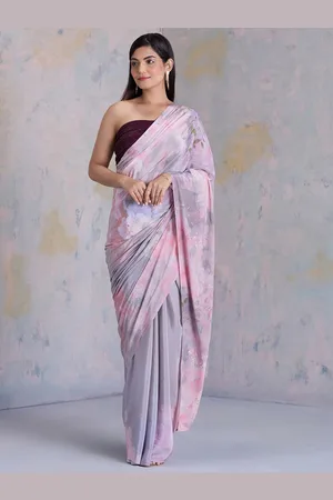 Liva Floral Printed Liva Saree