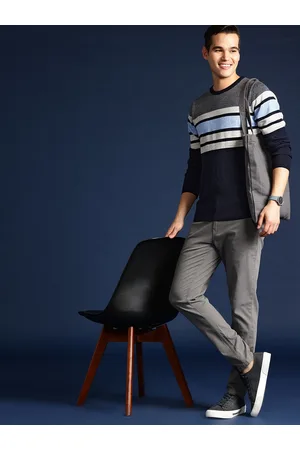 Mast & Harbour Men Striped Pullover