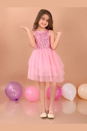 LilPicks Girls Embellished Fit & Flare Dress