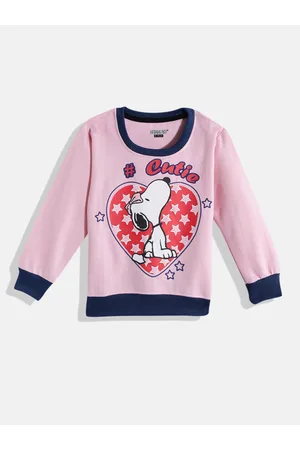 Eteenz Girls Pure Cotton Peanuts Printed Sweatshirt