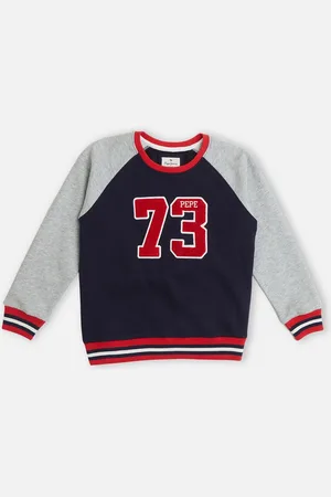 Pepe Jeans Boys Typography Printed Pullover Sweatshirt