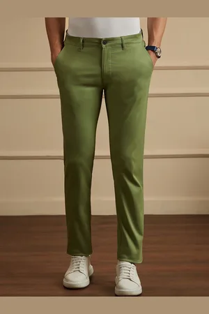 Peter England Men Slim Fit Cricket Inspired Trousers