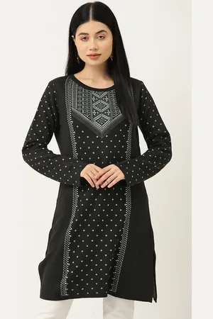 American Eye Ethnic Motifs Woven Designed Acrylic Kurta