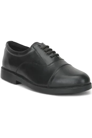 Liberty Men Black Leather Formal Oxfords