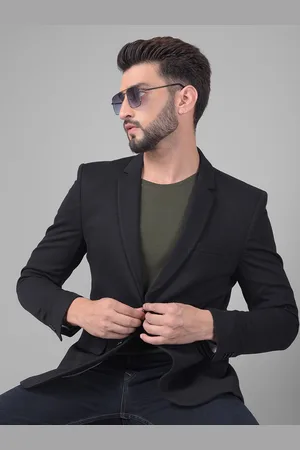 Crimsoune Club Notched Lapel Collar Single Breasted Slim-Fit Casual Blazer