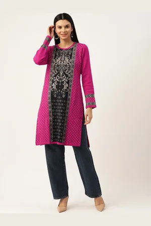 American Eye Ethnic Motifs Acrylic Kurta