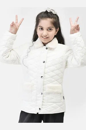Crimsoune Club Girls Spread Collar Quilted Jacket