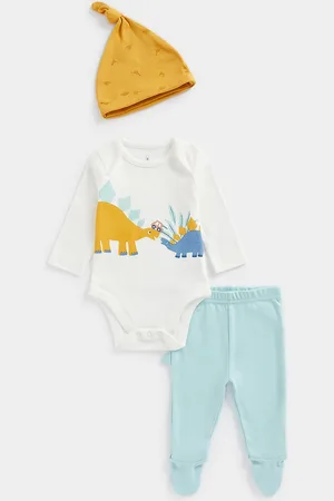 Mothercare Infants Kids Graphic Printed Pure Cotton T-shirt with Leggings
