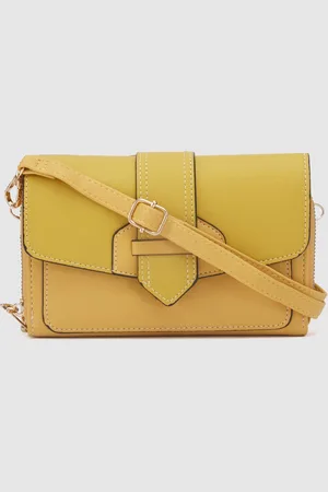Globus Women Textured Envelope Wallet With Detachable Strap