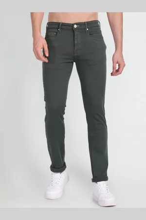 Flying Machine Men Straight Fit Mid-Rise Clean Look Stretchable Jeans