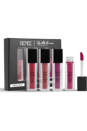 Renee Set of 4 Stay With Me Minis Matte Liquid Lipsticks 2ml Each - Juicy Berries 01