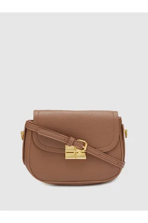 Globus Women Brown Textured Casual Sling Bag