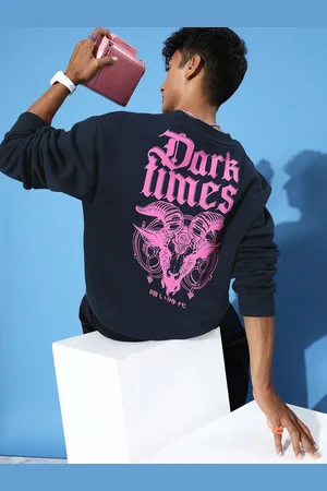 Difference of Opinion Men Graphic Printed Fleece Sweatshirt