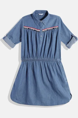 Ralph Lauren Girls Pure Cotton Fit & Flare Dress