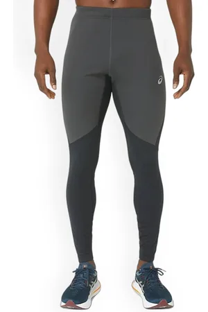 Asics Winter Men Mid-Rise Colourblocked Ankle Length Run Tights