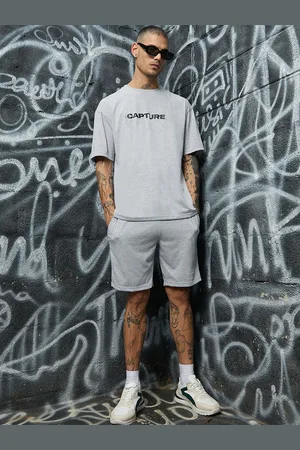 Campus Typography Printed T-Shirt & Shorts