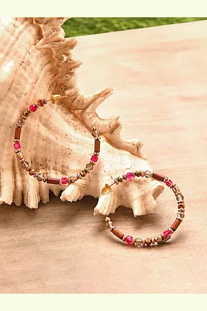 Accessorize Beaded Classic Hoop Earrings