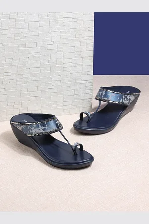 All Things Mochi Printed Ethnic Embellished One Toe Wedges