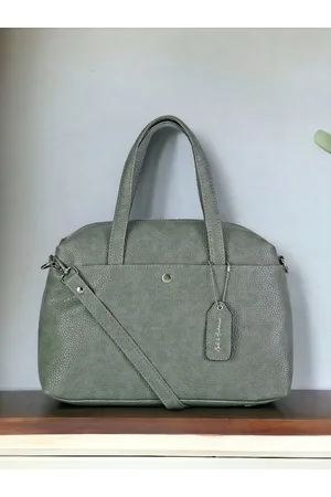 Mast & Harbour Green Textured Shopper Handheld Bag