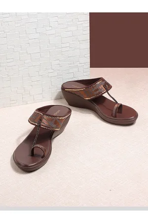 All Things Mochi Printed Ethnic Embellished One Toe Wedges