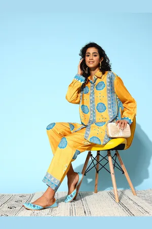 Indo Era Women Geometric Printed Co-Ords Set