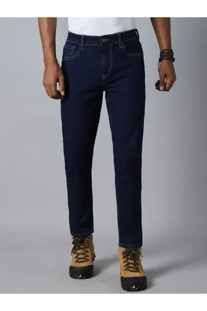 High Star Men Tapered Fit Mid-Rise Clean Look Stretchable Jeans