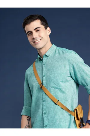 Mast & Harbour Men Polycotton Linen Shirt