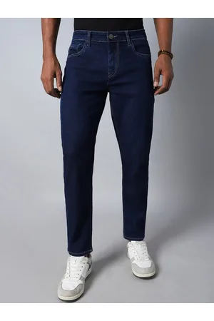 High Star Men Tapered Fit Mid-Rise Clean Look Stretchable Jeans