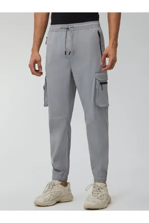 XYXX Men Relaxed Mid-Rise Cotton Joggers