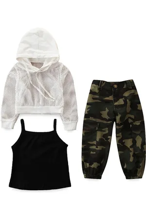 Stylecast Girls Black Shoulder Strap Sleeveless Top With Trouser & Waistcoat