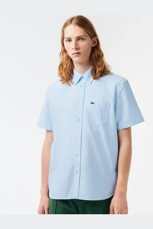 Lacoste Button-Down Collar Oxford Weave Pure Cotton Casual Shirt