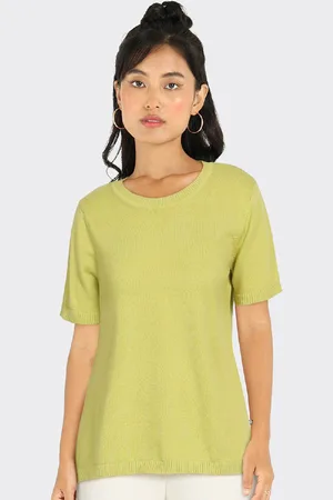 BlissClub Round Neck Relaxed Fit Pure Cotton T-shirt