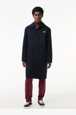 Lacoste Spread Collar Trench Coat